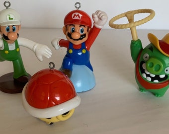 Nintendo Super Mario Bros Christmas Ornaments Cake Toppers Figurine McDonads