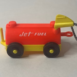 Fisher Price Little People Jet Fuel Wagon 4&quot; X 2.5&quot; Vintage