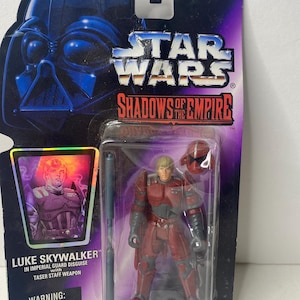 Star Wars &quot;Luke Skywalker&quot; Shadows of the Empire Action Figure New on Card 9&quot; Tall 1996