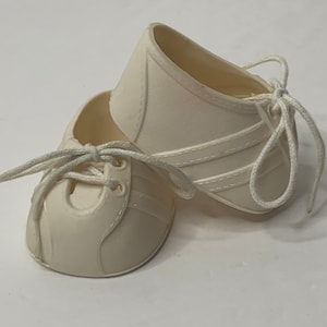 Cabbage Patch White Doll Shoes 2.25" Tall X 3.5" Long Vintage