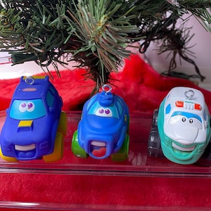 Playskool Car Ornaments Police, Ambulance Set of 3
