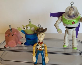 Toy Story 4 Woody Christmas Ornaments Burger King Cake Topper Set of 4 Disney Pixar