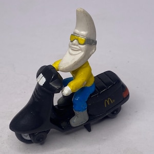 McDonalds Mac Tonight Motorcycle Cake Topper 2.75" Tall 1988 Happy Meal Toy
