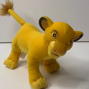 Disney Lion King Simba Plush Lion Cub 7&quot; Tall Stuffed Animal Toy Applause