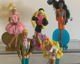 Barbie Mattel 1992 McDonalds Happy Meal Leksak Set med 5