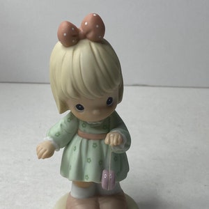 Figura de momentos preciosos "Dios conoce nuestros altibajos" con forma de pez, 5,5" de alto, 1999, en caja