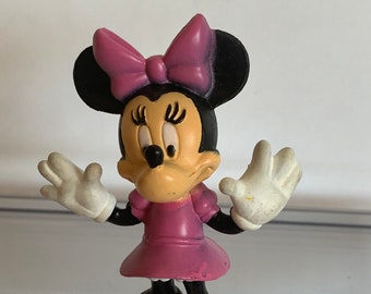Figura de plástico de Minnie Mouse de Disney para decoración de tartas, Aplausos, 2,5" de alto