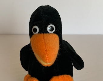 Rare Edgar Allen Crow Plush 5" Tall Stuffed Animal Toy