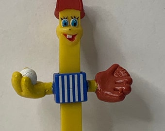 McDonalds French Fry Bendable Baseball Player 4.25" Tall 1989