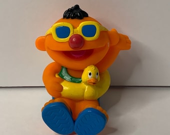 Sesame Street Ernie Squeeze Toy Jim Henson Productions 4" Tall