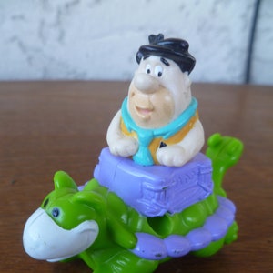 Fred Flintstone Car Cake Topper Hanna Barbera 2.5&quot; Tall 1991