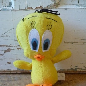 Avon Tweety Bird Terry Cloth Doll 9&quot; Tall 1994 Stuffed Toy Doll