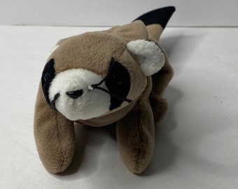 Ty Ringo, der Waschbär, Beanie Babies Plüschtier, 25 cm lang, 1995