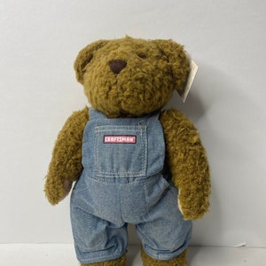 Russ Berrie Sears Craftsman Plush Teddy Bear W/ Tags 12" Tall Stuffed Animal Toy