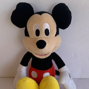 Mickey Mouse Plush Doll Walt Disney 11&quot; Tall Stuffed Toy Doll