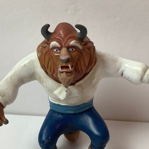 Disney Beauty and the Beast &quot;Beast&quot; Bendable Rubber Cake Topper 5.5&quot; Tall
