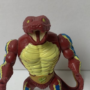 He Man Masters of The Universe &quot;Rattler Rattlor&quot; Action Figure 6&quot; Tall 1985 Missing Teeth