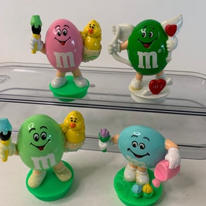 M & M Easter Ornaments Candy Tube Toppers Set of 4