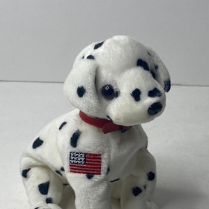 Ty Rescue the Dalmatian Dog Beanie Baby Plush Puppy 8&quot; Long 2001 Stuffed Animal Toy