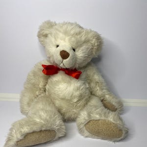 Russ Berrie Ribbons Plush Teddy Bear 18&quot; Tall Stuffed Animal Toy