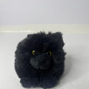 Puffkins Shadow the Black Cat Plush W/ Tags 5" Tall 1997 Swibco Stuffed Animal Toy