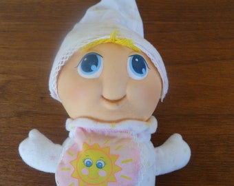 Playskool Hasbro Day and Night Baby Glo Baby 12" Tall 1986 NON WORKING