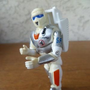 Figura de acción Lanard Space Man de 3,75 pulgadas de alto, 1984