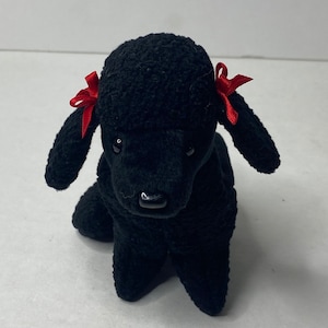 Ty GiGi the Poodle Beanie Baby Plush Poodle Dog 6" Long 1998 Stuffed Animal Toy