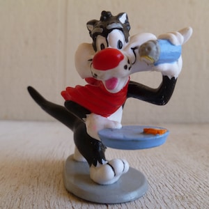 Sylvester Pvc Figurine Cake Topper Warner Bros 3" Tall 1990