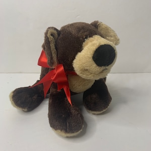 Ganz Webinz Plush Mocha Pup Plush Dog 9" Long Stuffed Animal Toy