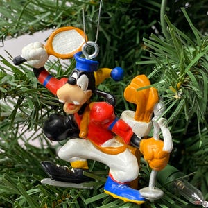 Disney Goofy Sports Miniature Christmas Ornament Cake Topper 3&quot; Tall
