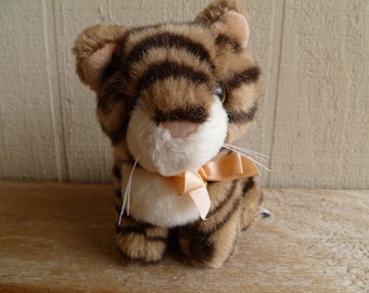 ヴィンテージ ソフト クラシック 猫のぬいぐるみ 1996 ダークブラウン
