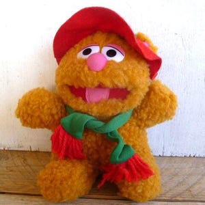 Muppet Baby Plush Fozzie Bear 8&quot; Tall 1987 Stuffed Animal Toy McDonalds
