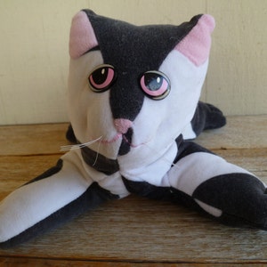 Large Tonka Plush Pound Puppy Kitten 12" Long X 8" Wide 1985 Stuffed Animal Toy