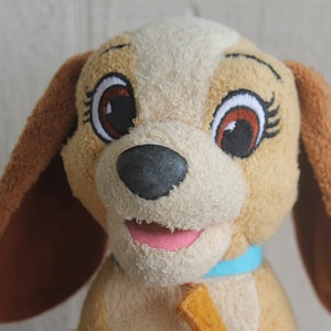 Disney Lady and the Tramp &quot;Lady&quot; Plush Dog 7&quot; Tall Walt Disney Stuffed Animal Toy
