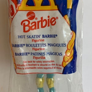 Figura de Barbie Hot Skatin de Mattel de 8&quot; de alto, modelo nuevo en embalaje original de 1994, juguete Happy Meal de McDonalds