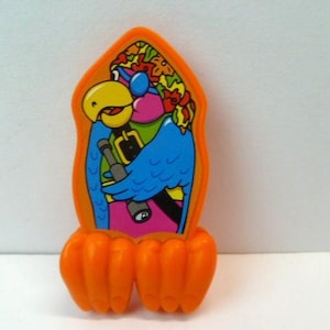 Carl's Jr. Parrot Pirate Clips "Creature Feature" Publicidade de Fast Food 3,25" de altura 1996