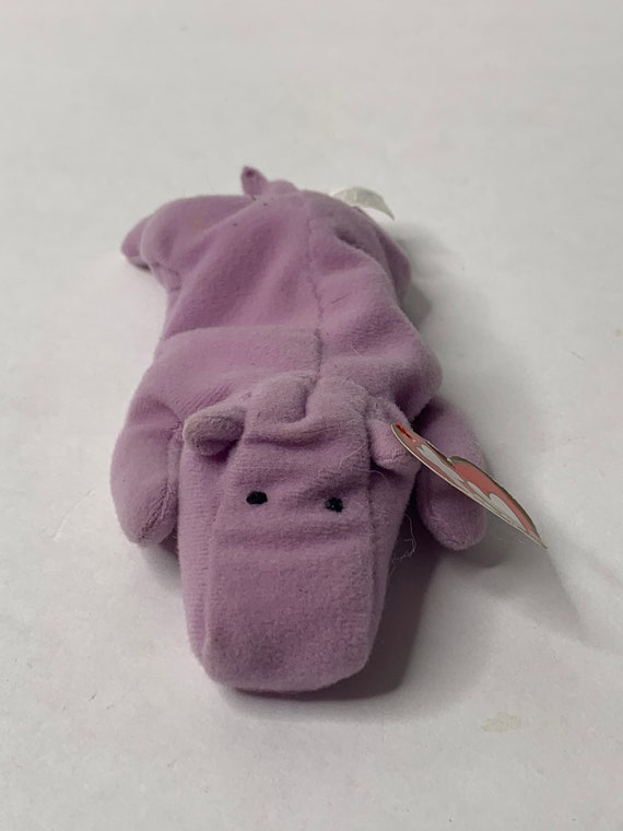 Ty Happy the Hippopotamus Teenie Beanie Babies ぬいぐるみ カバ