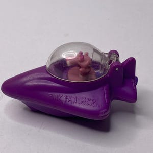 Pink Panther Space Ship/ Jet Figure  3.5&quot; Long 1999 Carls Jr United Artists Vintage