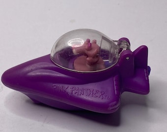 Pink Panther Space Ship/ Jet Figure  3.5" Long 1999 Carls Jr United Artists Vintage