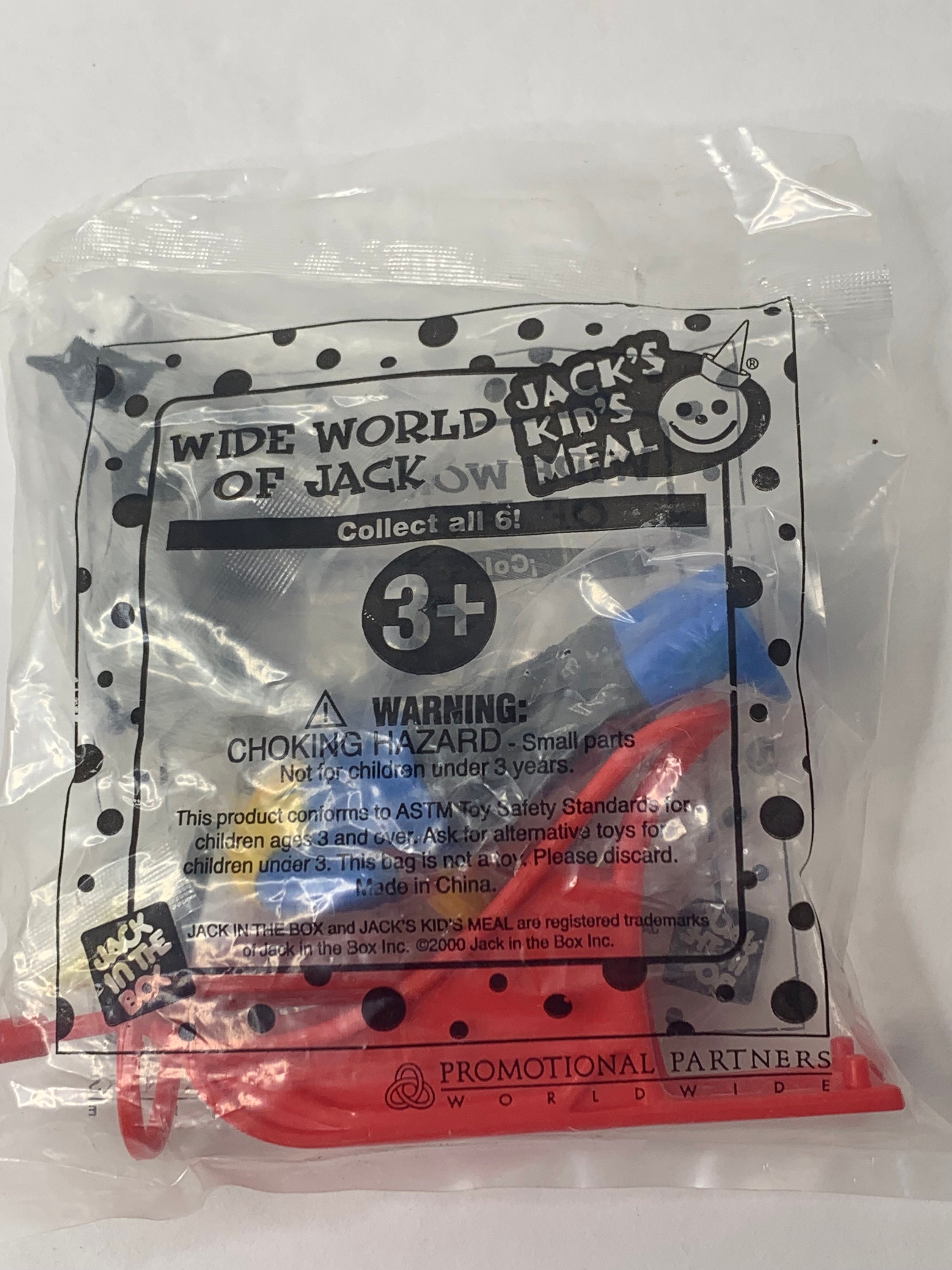 Jack in the Box Jack Driving Snow Sled W/ Dog 2000 New in Package