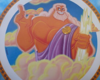 Disney "Zeus" Samlartallrik "Herkules" Ronald McDonald 1997 23 cm i diameter