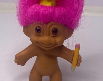 Adorable Russ Graduation Troll Doll 6" Tall W/ Hair