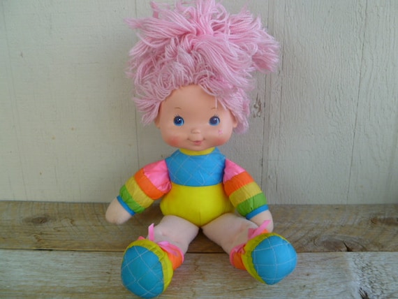 Rainbow Brite Doll Pink Hair Vintage 1983 Etsy