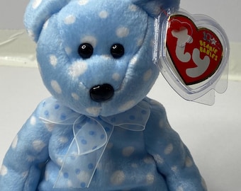 Ty バブリー ベア ビーニーベイビーズ ぬいぐるみ ブルー テディベア