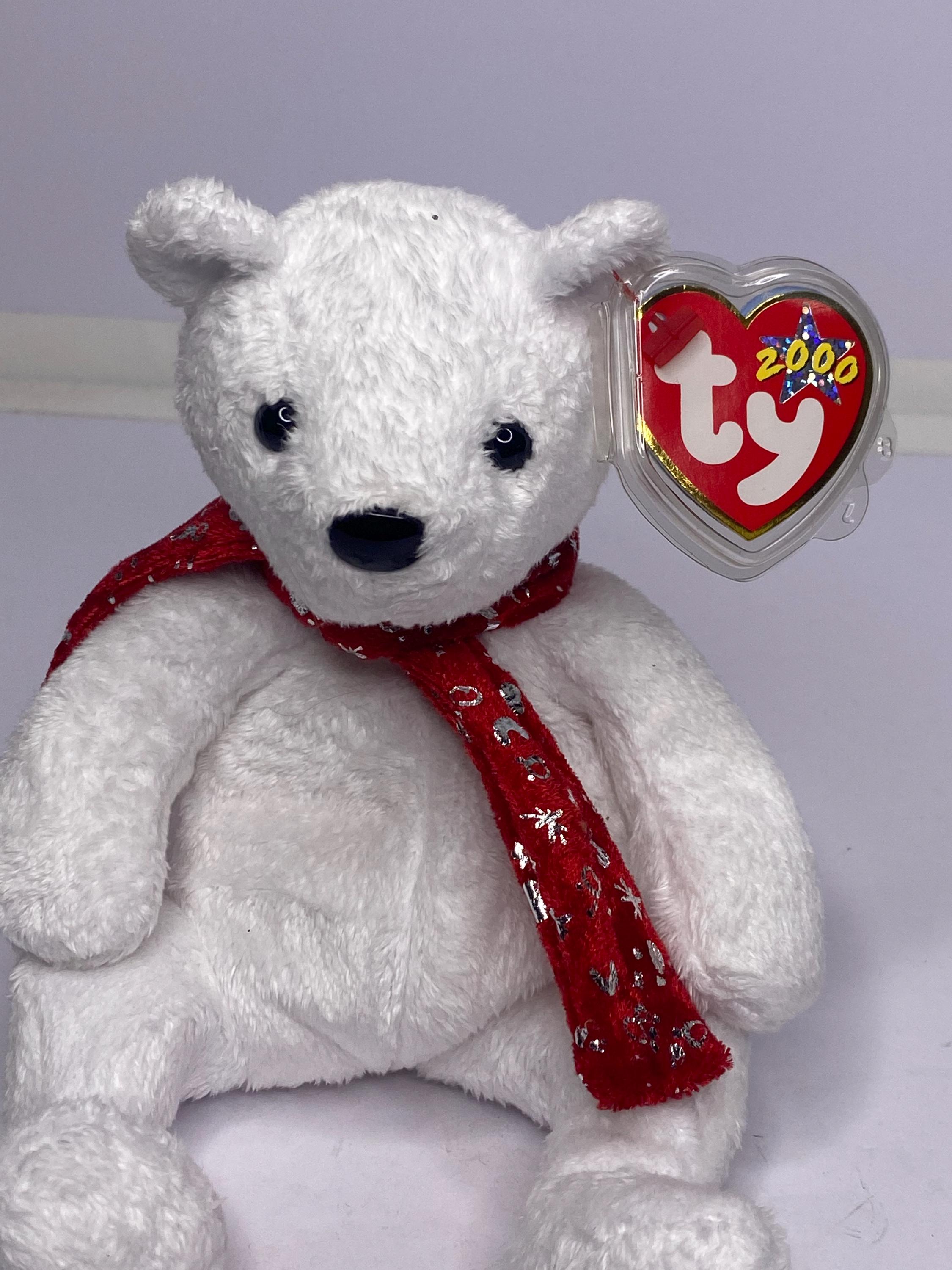 ty ぬいぐるみ クリスマス　ウェディング　テディベア Ty 2000 ホリデー テディベア ビーニー ぬいぐるみ クリスマスベア