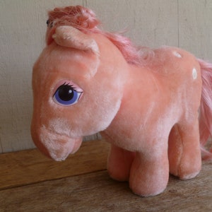 My Little Pony &quot;Cotton Candy&quot; Plush 9&quot; Tall X 11&quot; Long 1982 Hasbro Stuffed Animal Toy