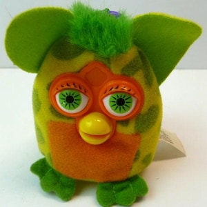 Brelok Furby Pluszowy Plecak Klips Na 4" Wysoki 2000 McDonalds Happy Meal Zabawka