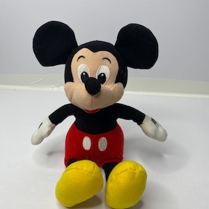 Mickey Mouse Bean Bag Plush Doll Walt Disney 10&quot; Tall Stuffed Toy Doll