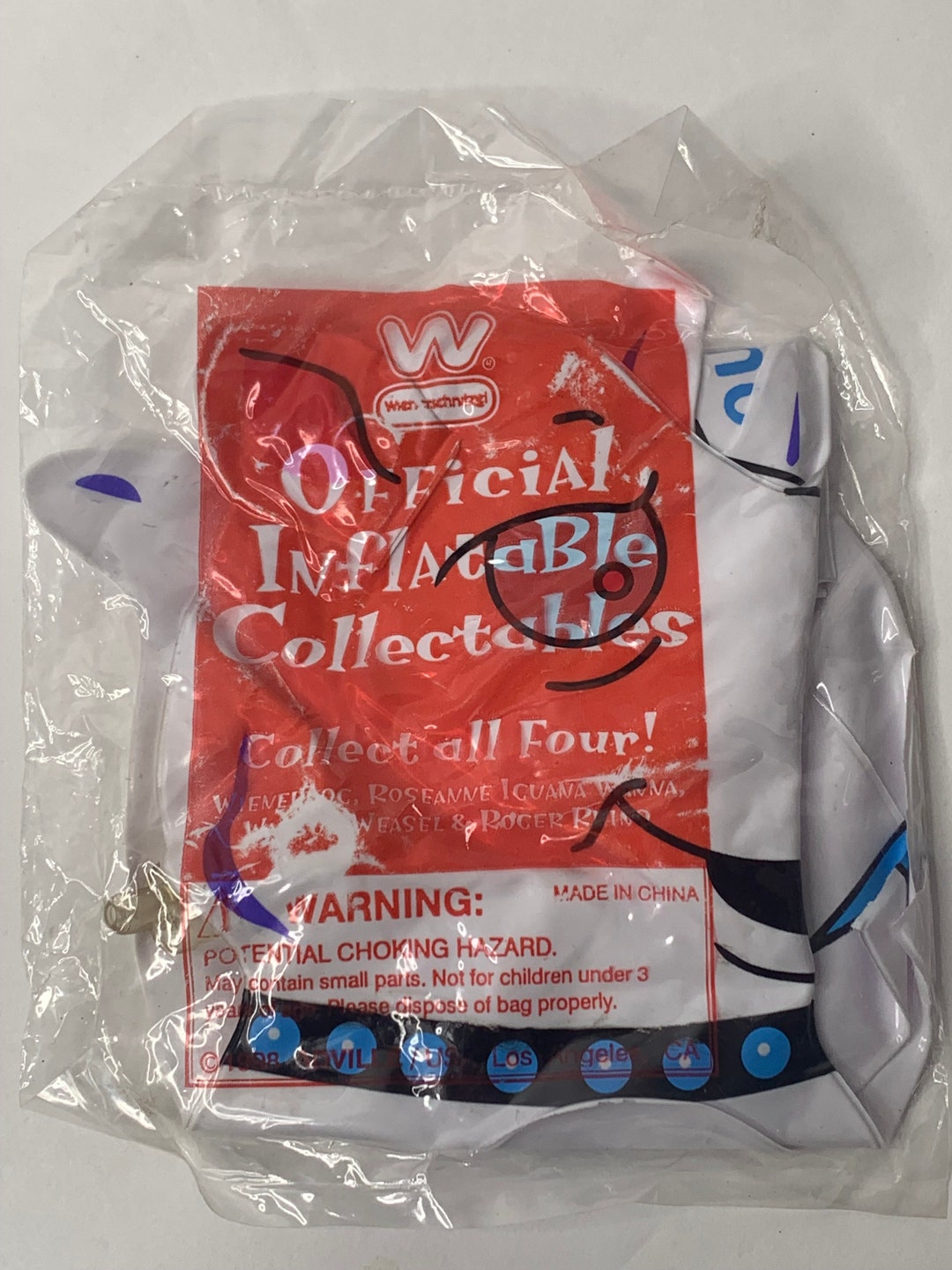 Weinerschnitzel Official Inflatable Ball Roger Rhino Pvc 1998 NIP - Etsy